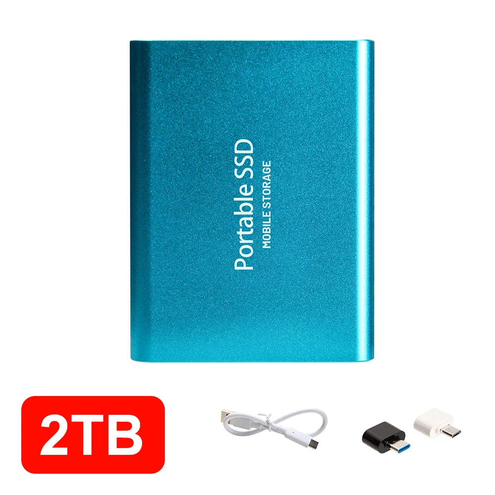 12TB External SSD Portable USB C Solid State Drive Ultra Thin Powerful Performance Game File Storage