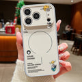 Hanging Astronaut Pattern Case For iPhone 17 Pro Max Magnetic For Magsafe Skin Feeling Cover For iPhone 16 Pro Max 15 14 13