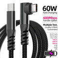 LAIHONEN 1PC USB C Cable 1M 2M 3M 10FT USB C Data Transfer 60W PD Fast Charging Cable for iPhone 15 15Plus 15Pro Max
