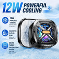 15w Strong Cooling FS05 Semiconductor Mobile Phone Radiator Cooler Fan 10w Digital Display Magnetic Back Clamp