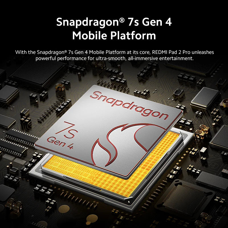 Global Version Xiaomi Redmi Pad 2 Pro 12.1" 2.5K crystal-clear display 120Hz 12000mAh Snapdragon 7s Gen 4 CPU 33W fast charging