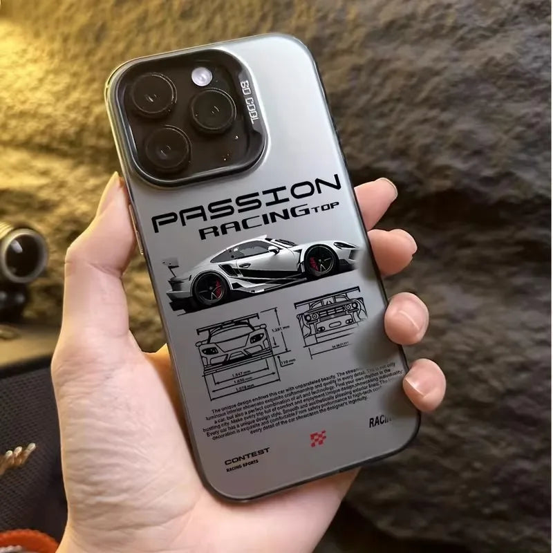 Modern Racing Style Sports Lines Phone Case  for Iphone 17 16 Pro Max 15 14 13 12 11 XS X XR 7 8 Plus 17Air 16E Hard Shell Cover