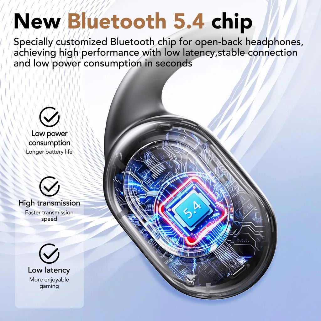 MINISO MS156 Bluetooth V5.4 Earphones AI Wireless Headphones with Mic Button Control Noise Reduction Earhooks Waterproof Headset