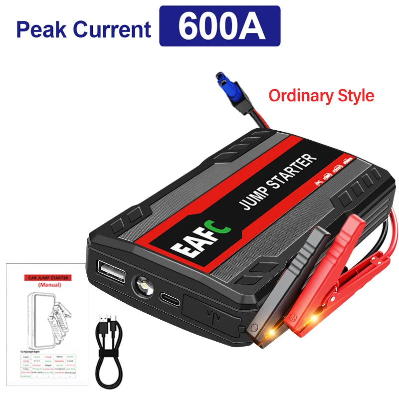 Car Jump Starter 2000A/1200A/600A Car Battery Starter Portable Power Bank Charger 12V Auto Emergency Starting Device Booster