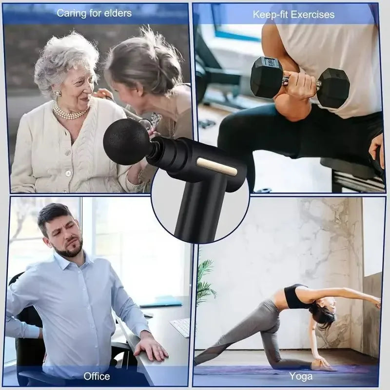2026 Portable Fascia Gun Deep Tissue Massage Mini Lightweight Adjustable Speed Whole Body Massage Equipment 2025