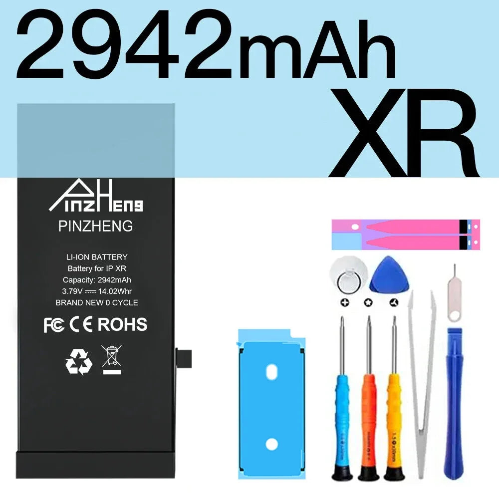 PINZHENG Real High Capacity Battery For iPhone 5S SE 6 6S 7 8 Plus X Xr Xs Max Phone Replacement Bateria Warranty One Year