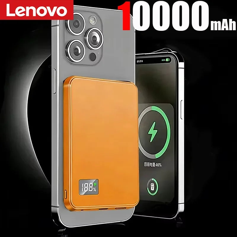 Lenovo Large Capacity Magnetic Power Bank  20W Wireless Fast Portable Charger for Magsafe Powerbank for iPhone Samsung 2026 New