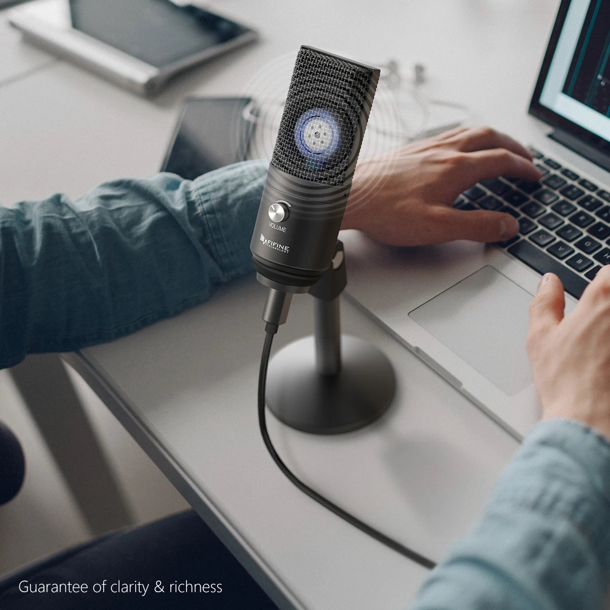 FIFINE K670B USB Microphone with Gain Control for Multipurpose Recording & Podcast, Flash Sale with Limited Stock, Fast Shipping