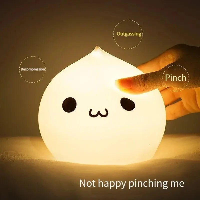 Capybara Night Light - Silicone USB Cute Baby Nightlight,Nursery Decor for Home Bedroom Birthday Dorm Easter Bathroom Christmas