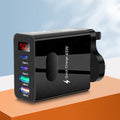 45W USB Charger 4 Ports Type C Fast Charging Digital Display Wall Charger For iPhone Samsung Xiaomi Huawei Phone Charger Adapter