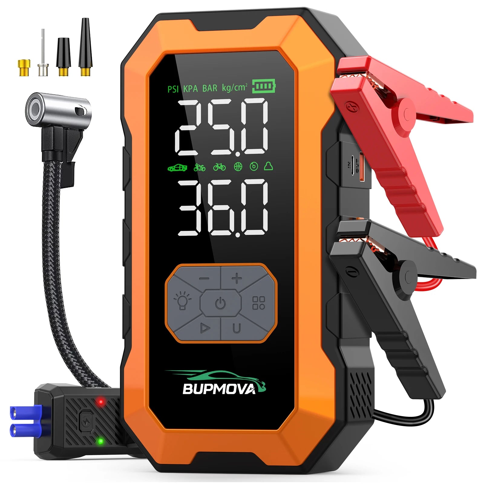 150PSI Air Pump Car Battery Emergency Boosters ,7000A/1500A PEAK Car Jump Starter Power Bank ,Portable Starting Device Car Starter New,Cars with USB Ports And LED Flashlight, Portable Car Jump Starter, Battery Jump Starter, E