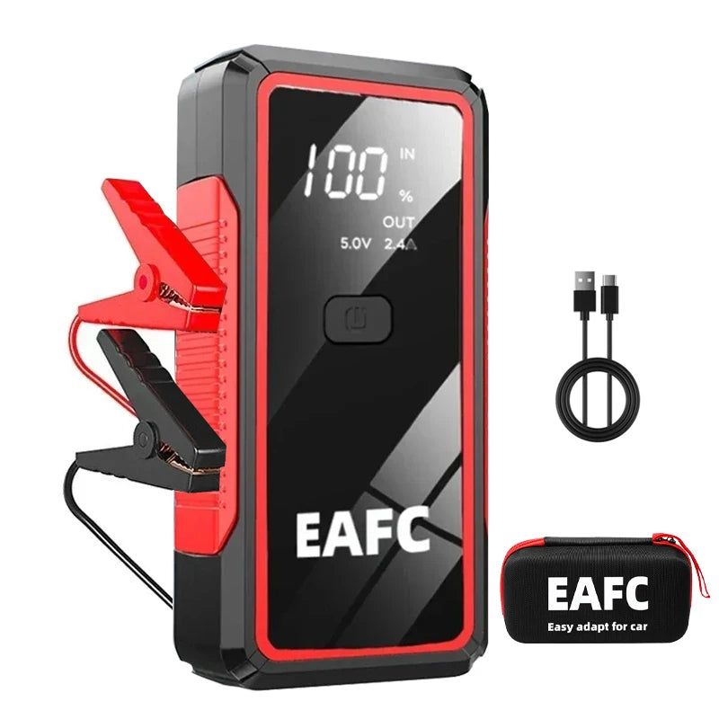 EAFC 2000A / 600A Car Jump Starter Portable Power Bank  Car Battery Booster 12V Auxiliary Starting Device for Diesel Gasoline