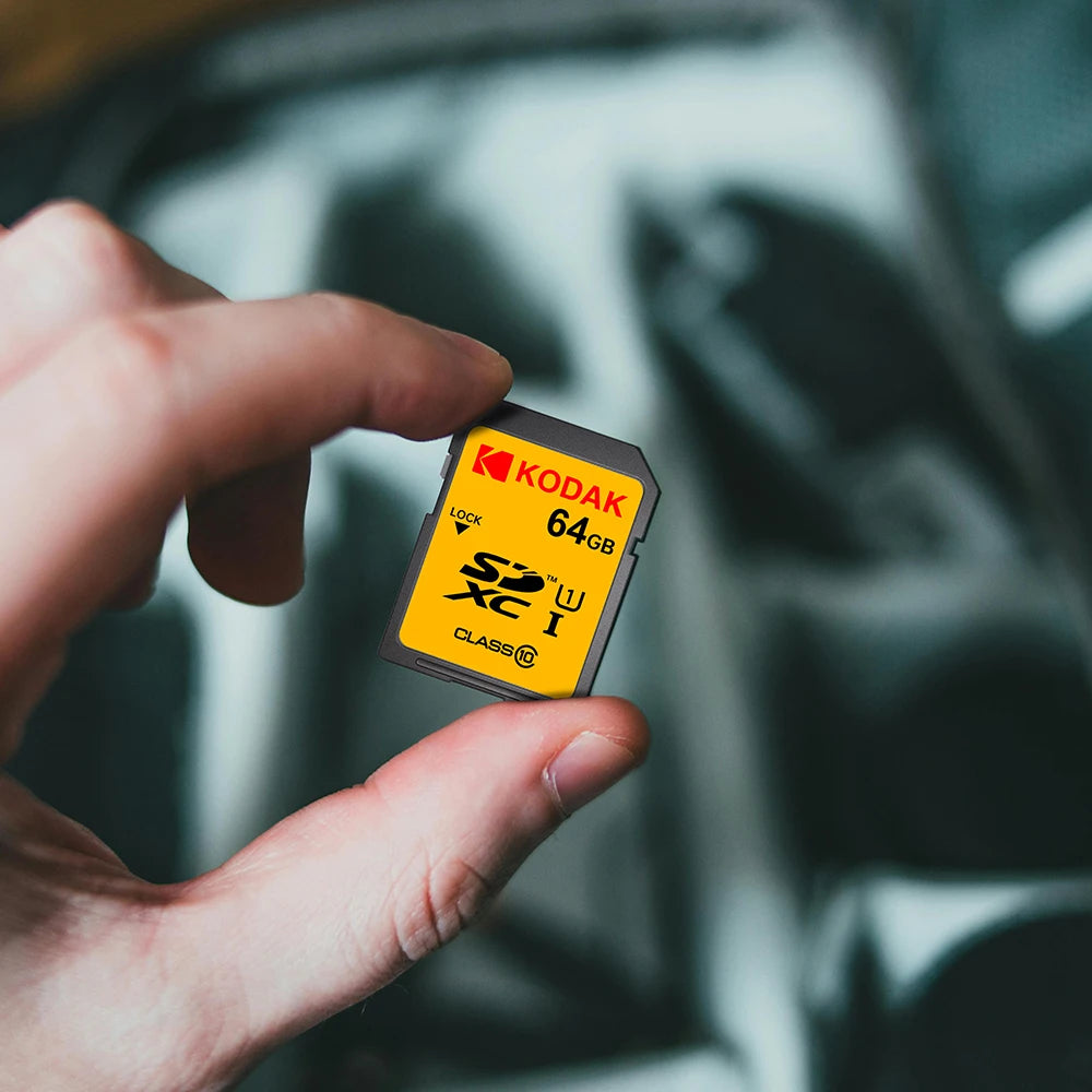 KODAK SD Card 32GB 64GB 128GB Class 10 U1 V30 High Speed Memory Card SDXC for DSLR Camera 4K Video