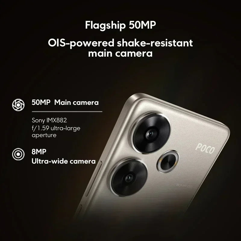 Global Version POCO F6 Smartphone Global Version Snapdragon®8s Gen 3 NFC 120Hz Flow AMOLED 90W Turbo Charging 5000mAh Battery