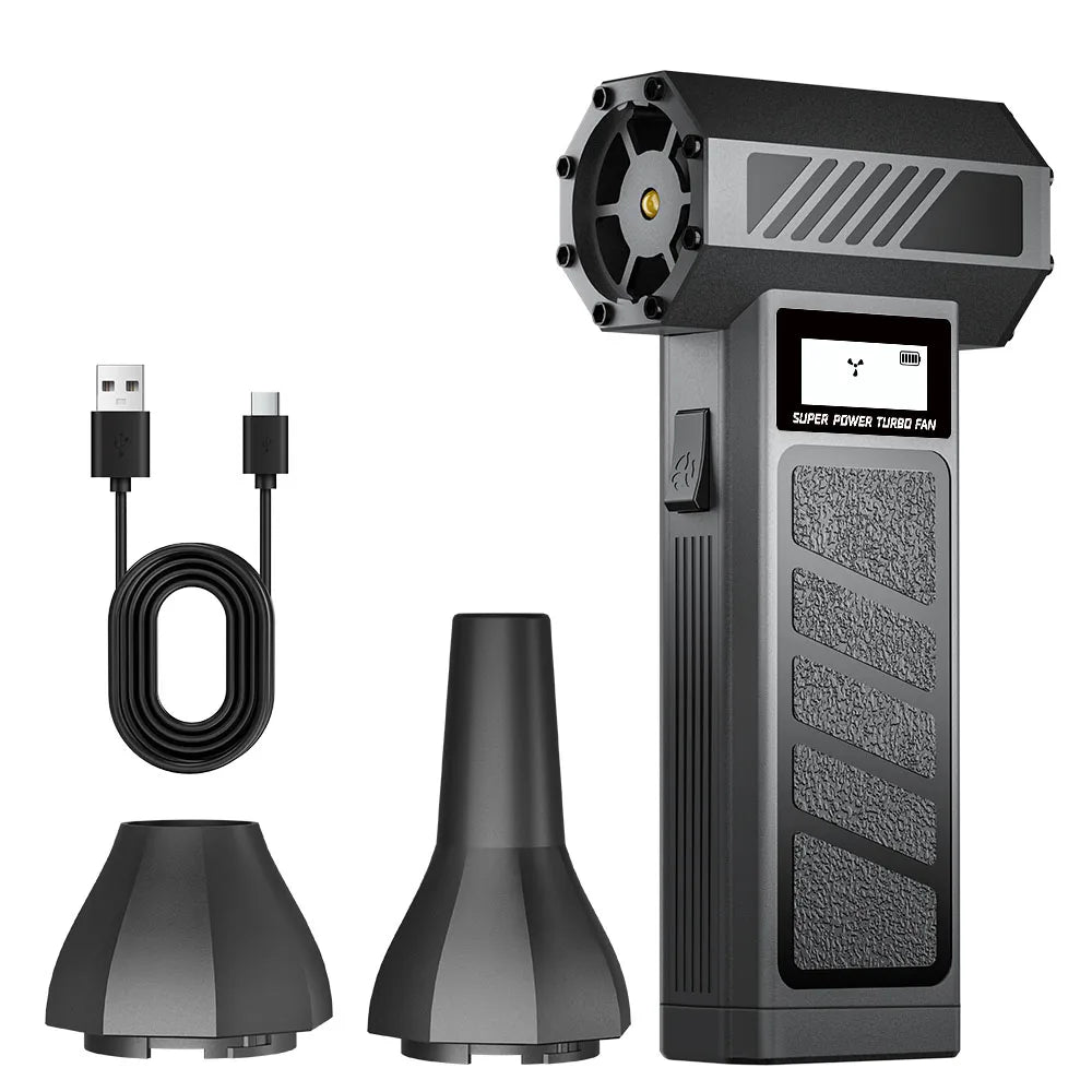 Violent Fan 2025 New Car Fan Cleaning Jet Blower Tools Electric Air Duster Portable Type-C Charging Turbo Fan Blowing Snow