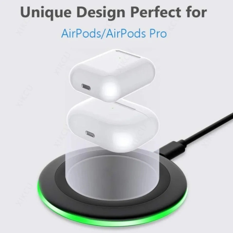 Mini 15W Magnetic Wireless Charger Pad For Magsafe iPhone 17 16 15 14 13 12 Pro Max Samsung LED Magnet Fast Charging Phone Stand