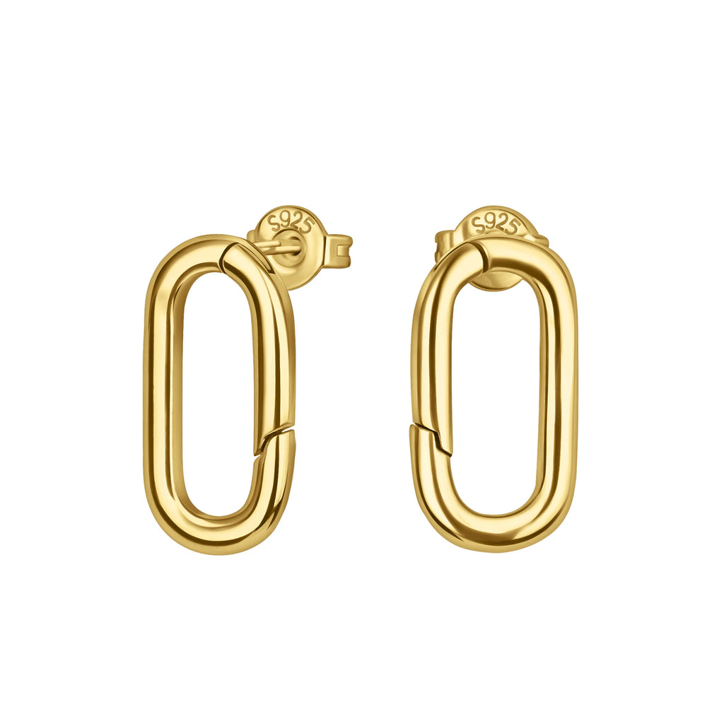 925 Sterling Silver 2026 New Earrings Sparkling Zircon Studs, 3 Color Gold/Rose Gold/Silver Fashion Accessory For Daily Use