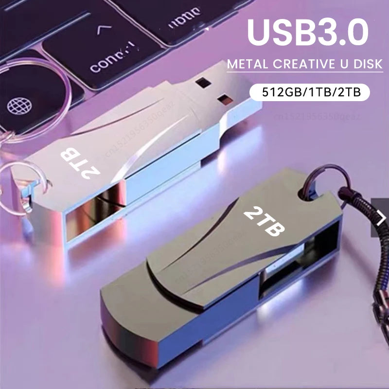 USB 3.0 Flash Drive 512GB 1T 2T High Speed Pen drive Pendrive Waterproof Memory Stick Pen Drive Flash U Disk gifts 256GB