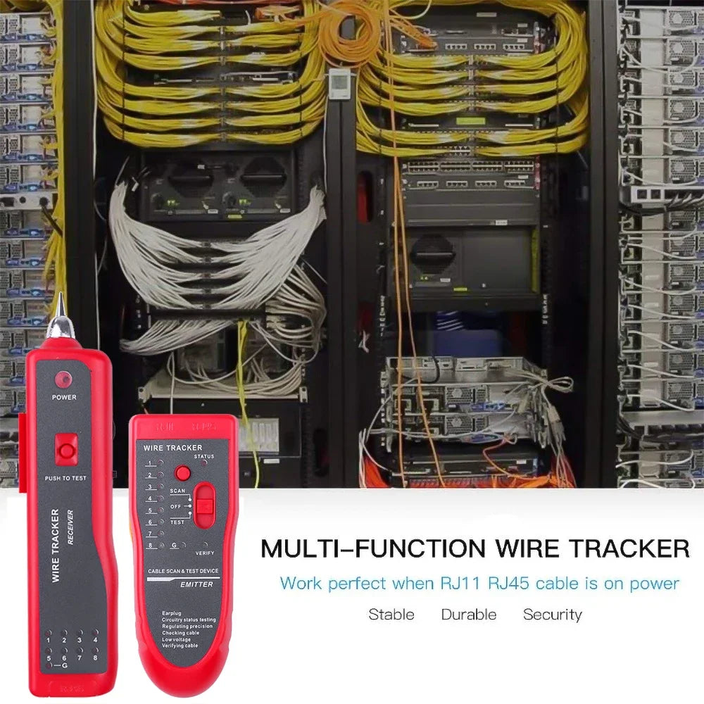 kebidumei LAN Network Cable Tester Cat5 Cat6 RJ45 UTP STP Line Finder Wire Tracker Tracer Diagnose Tone Distance Cable Tester