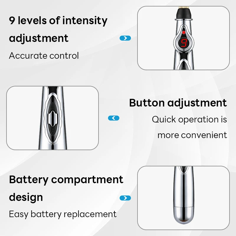 Electronic Acupuncture Pen EMS Muscle Stimulator Tens Point Massager Therapy Massage Pen Meridian Energy Pen Physical Therapy