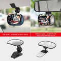 New Car Rearview Mirror Wide View Safety Mirror For Windshield Infant Car Seats Clear Reflection 360-Degree Rotatable Adjustable