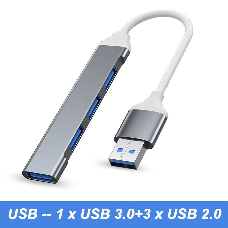 USB 3.0 Hub USB Hub  Type C Dock 4 Port Multi Splitter Adapter OTG Type C HUB for Xiaomi Huawei Macbook Pro USB 3.0 2.0