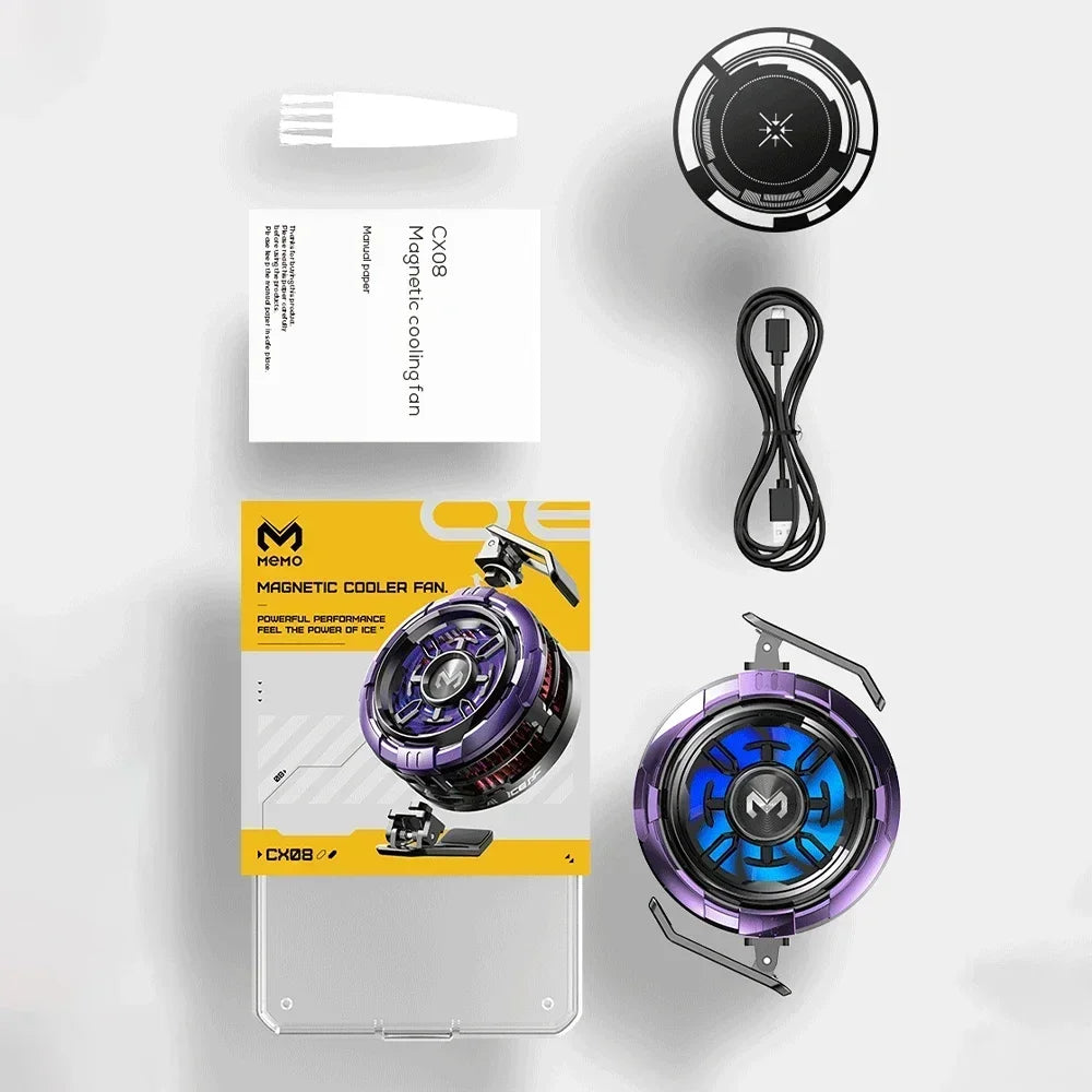 MEMO CX08 Pro Mobile Phone ICE Semiconductor Magnetic Frozen PUBG Game Cooler for IOS Universal Phone Cooling Radiator