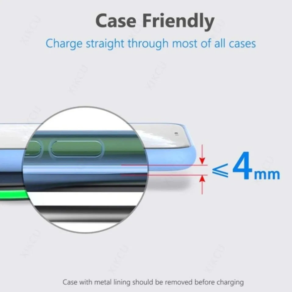 Mini 15W Magnetic Wireless Charger Pad For Magsafe iPhone 17 16 15 14 13 12 Pro Max Samsung LED Magnet Fast Charging Phone Stand