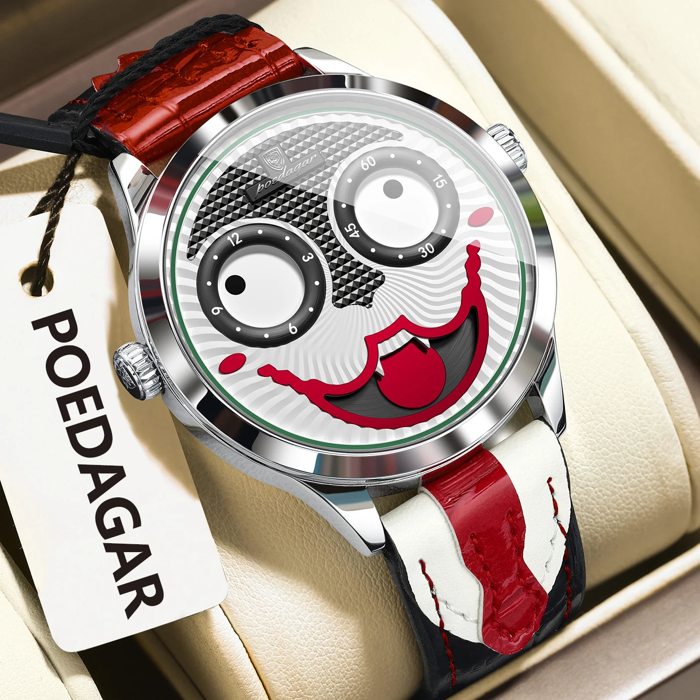 POEDAGAR Original Luxury Watch For Man Waterproof High Quality Male Wristwatch Quartz Leather Sports Fashion Men's Watches Reloj