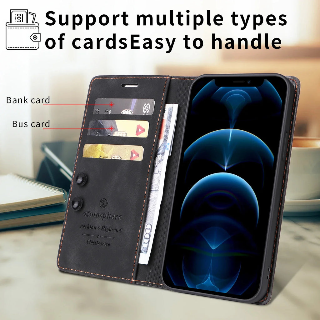 Leather Wallet Case For Samsung Galaxy A73 A56 A55 A54 A53 A36 A35 A34 A33 A25 A24 A23 A16 A26 A15 A14 A13 A04S Flip Phone Cover