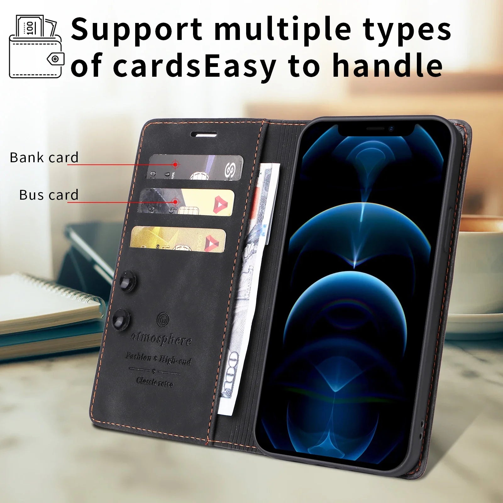 Leather Wallet Case For Samsung Galaxy A73 A56 A55 A54 A53 A36 A35 A34 A33 A25 A24 A23 A16 A26 A15 A14 A13 A04S Flip Phone Cover