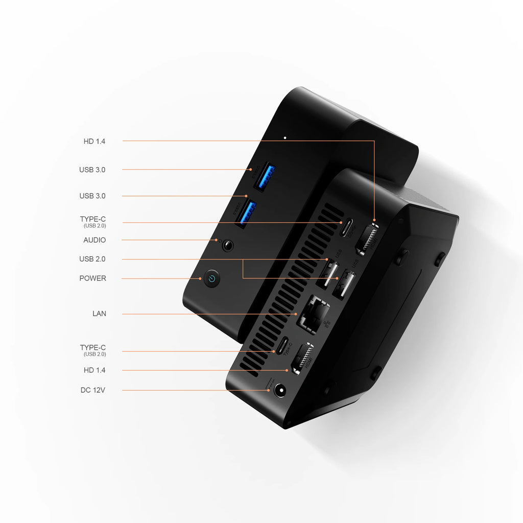 Chatreey  Mini PC T9 N3150 WIFI5 Windows 11 Ultra Small Pocket Computer Dual SSD 2K 60Hz RGB Output