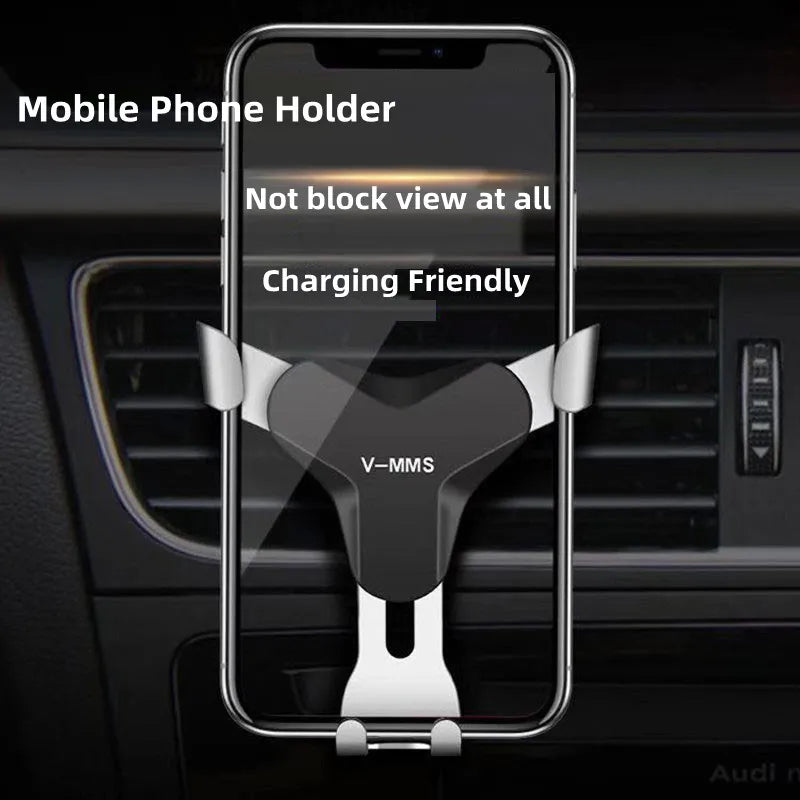 Gravity Car Holder For Phone in Car Air Vent Mount Clip Cell Holder No Magnetic Mobile Phone Stand For iPhone 13 Xiaomi Samsung