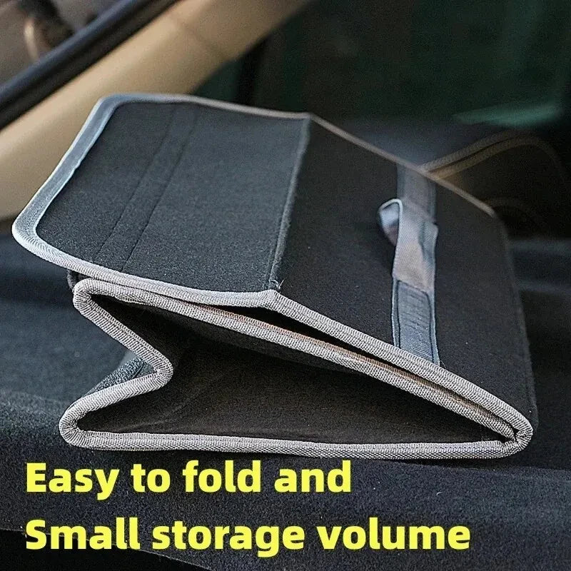 1Pack Car Trunk Organizer Foldable, ergonomic handle, for SUVs/sedans/trucks durable fabric