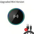 Portable Fast Wireless Charger Pad, Induction Charging Dock Compatible with iPhone, Samsung & AirPods