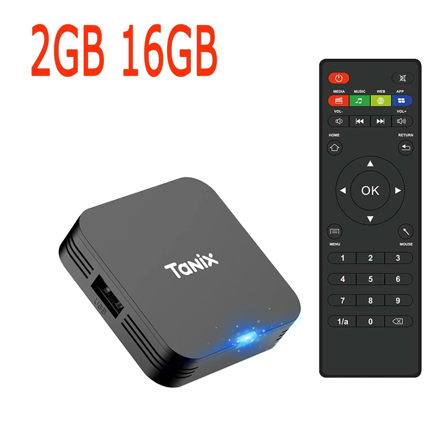4PCS 2PCS 1PC Tanix TX1 Android TV Box H313 2.4G Wifi  RAM 1GB 8GB ROM 8GB 16GB Power by DC 5V 2A