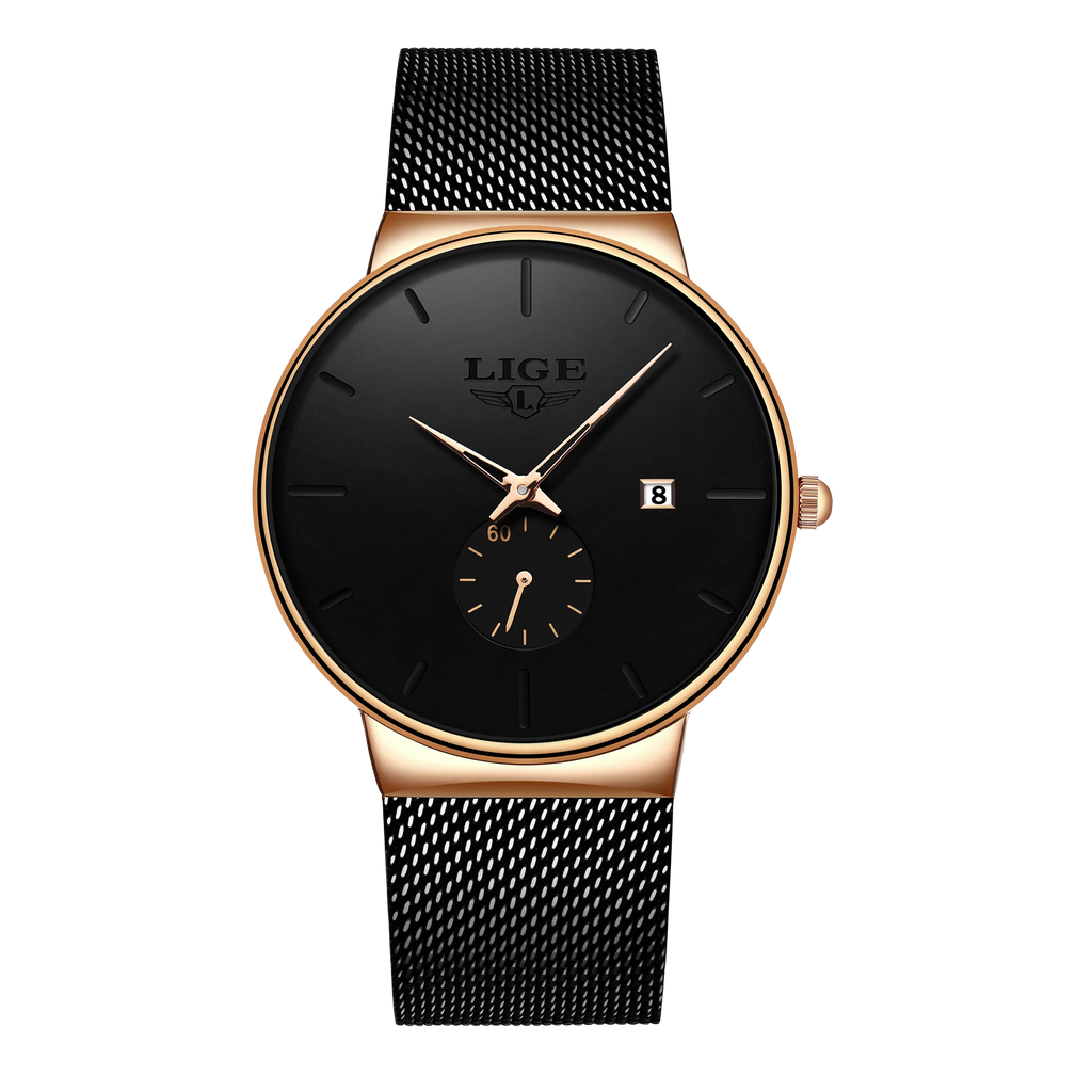 LIGE Sports Men Watch Top Brand Luxury Quartz Clock Famous Dress Fashion Watches Male Unisex Ultra Thin Wrist watch Para Hombre