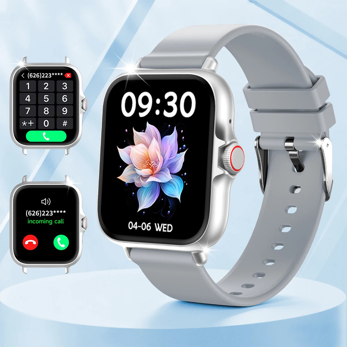 New 1.83''Screen Smartwatch Wireless Call Message Reminder Multiple Sports Modes Remote Camera Perfect Holiday Gift Men Women