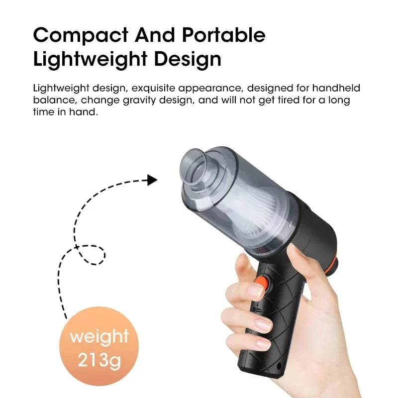 Handheld Portable Vacuum Cleaner 6000PA USB Car Home Pet Hair Office Convenient Vacuum Cleaner