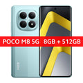 Global version POCO M8 Snapdragon® 6 Gen3 NFC 6.77" Flow AMOLED display 50MP main camera smartphone 45W turbo charging 5520mAh