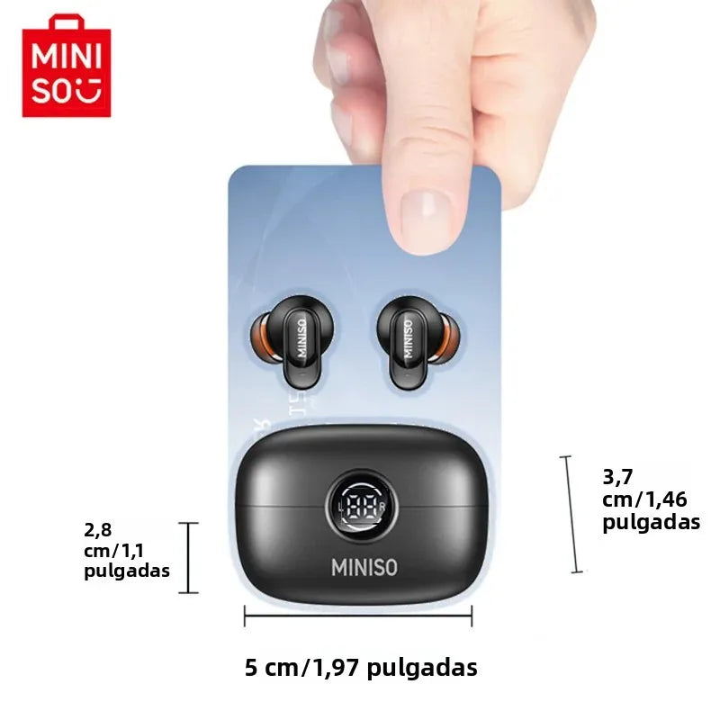 MINISO MS105 Wireless Bluetooth Headphones AI Translator Earbuds Nosie Reduction Mic TWS In-Ear Earbuds Soft