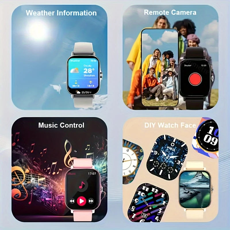 Sports Smartwatch 2026 Color Screen Bluetooth Call Monitoring Men Smart Watch Connect Phone Women Fitness Calories Alarm Clock