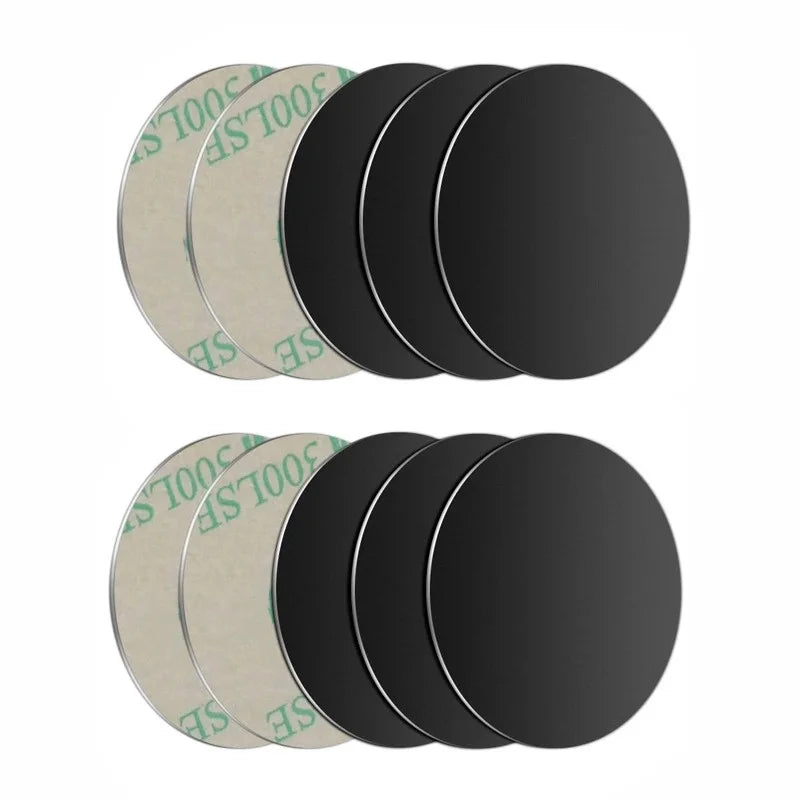 5pcs Sticker Metal Plate disk iron sheet for Magnet Mobile Phone Holder For Magnetic Car Phone Stand holders