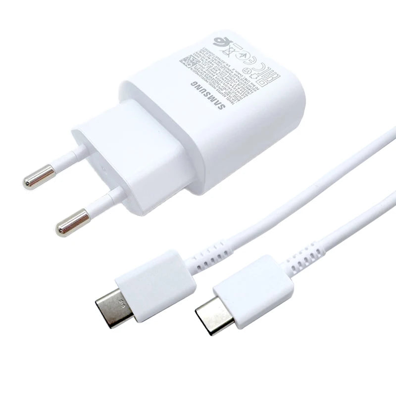 Samsung 25W Super Fast Charger Usb Type C Cargador For Galaxy S23 S24 S21 S22 Plus A54 A34 Adapter For Z Flip 5 3 fold 6 5 3 4 2