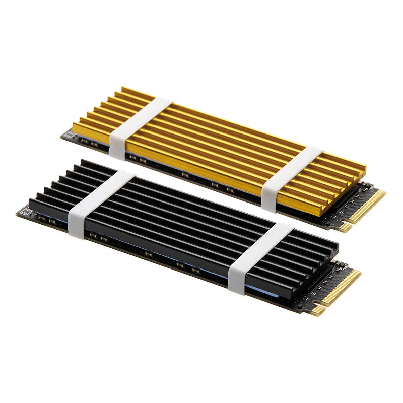 GPUHLOD M.2 SSD Heatsink M2 2280 Solid State Hard Disk Aluminum Radiator with Thermal Silicone Pad PS5 Desktop PC NGFF NVME