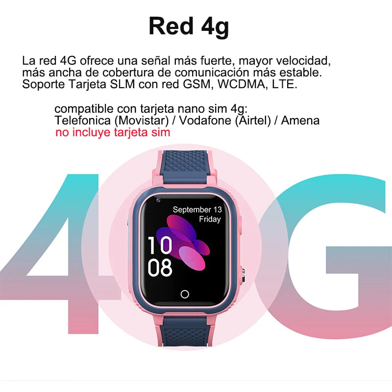 LT21 4G Smart Watch Kids GPS WIFI Video Call SOS IP67 Waterproof Child Smartwatch Camera Monitor Tracker Location Phone Watch