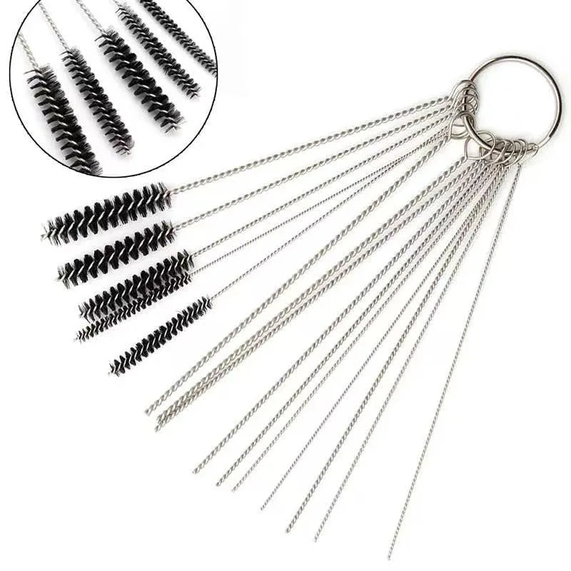 Carburetor Carbon Dirt Jet Remove Cleaning Needles Brushes Cleaner Tools for Automobile Motorcycle ATV Welder Carb Chainsaw