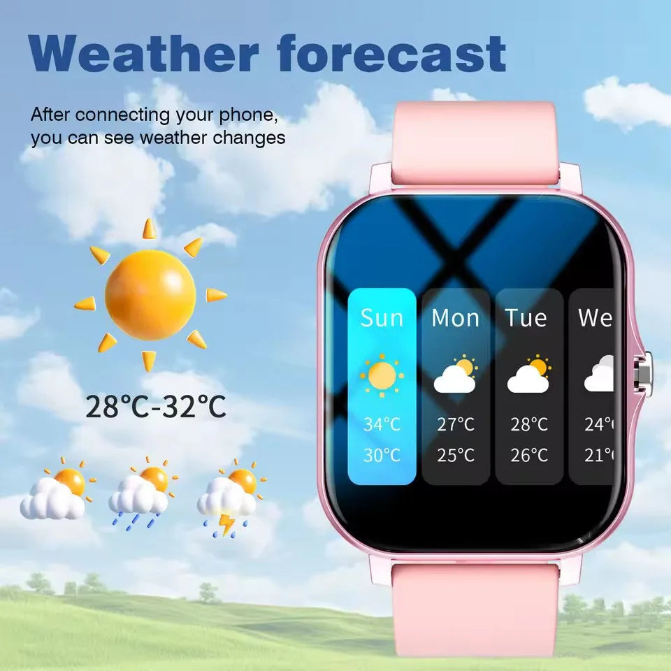 2026 Smart Watch 1.83"Screen Bluetooth Call Heart Rate Blood Oxygen Health Monitor Sports Smartwatch Women Men Holiday Gifts New