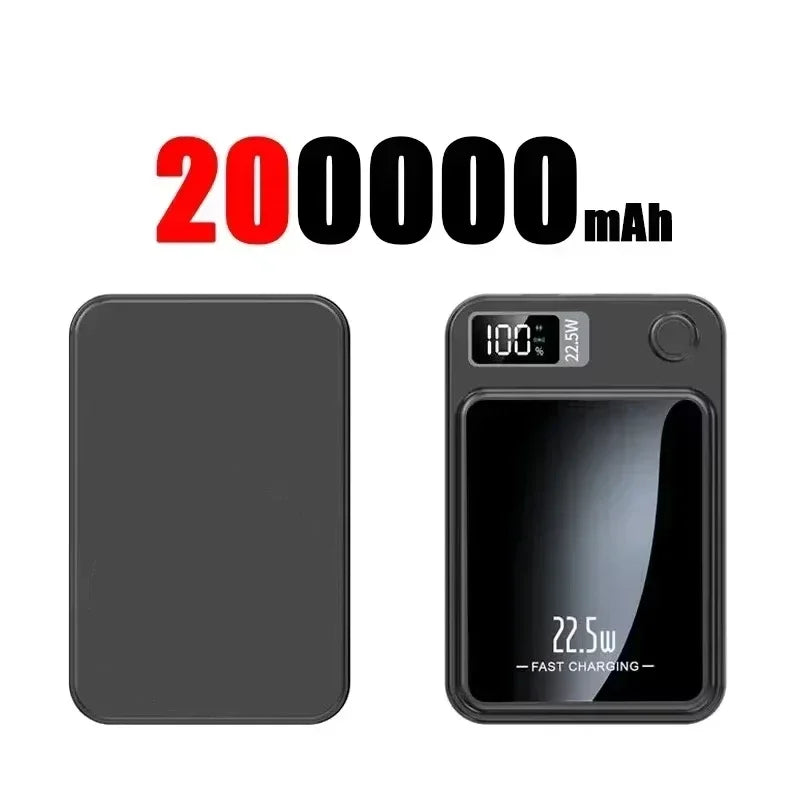 Lenovo Magnetic Wireless Power Bank 500000mAh PD22.5W Large Capacity Fast Charging External Battery For iPhone Huawei Samsung