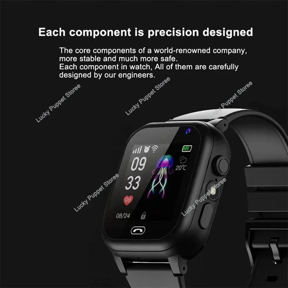 Kids Smart Watch SOS GPS Location Video Call 2G Sim Card For Children SmartWatch Camera Waterproof Watch For Boys Girls